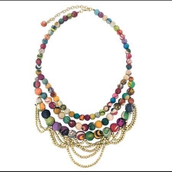 Jewelry - World Finds Tangled Kantha Necklace ✨